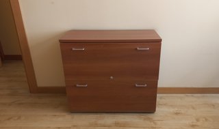 Mesa oficina L + Silla dirección + archivador