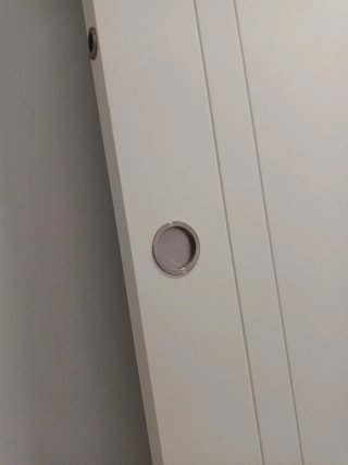 Puerta corredera maciza blanca