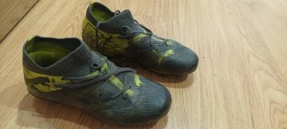 Botas de fútbol niño tacos negro/verde