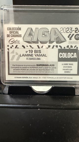 Cromo Lamine Yamal FC Barcelona La Liga  BIS