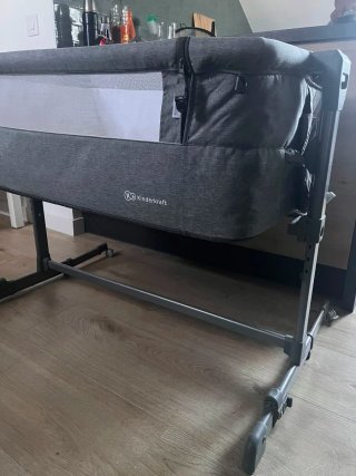 Cuna colecho Kinderkraft gris