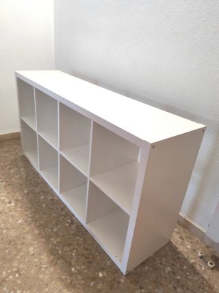 Estantería Kallax Ikea Blanca + Puertas y Cajones