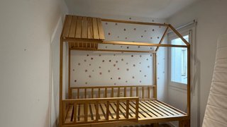 Cama casita madera infantil
