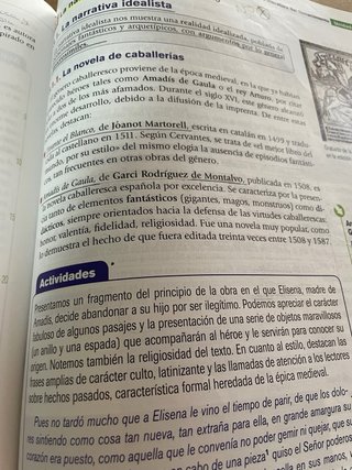 Lengua castellana y literatura, 1 Bachillerato