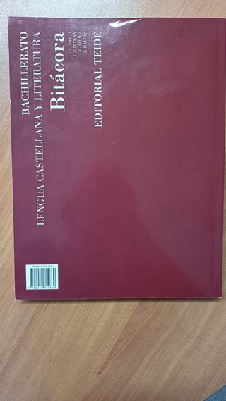 Bitácora 1, Lengua castellana y lit, bachillerato