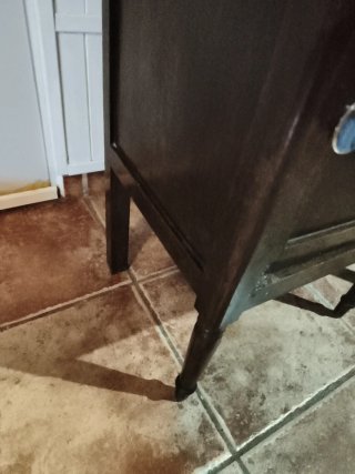 Mesita de noche antigua mármol
