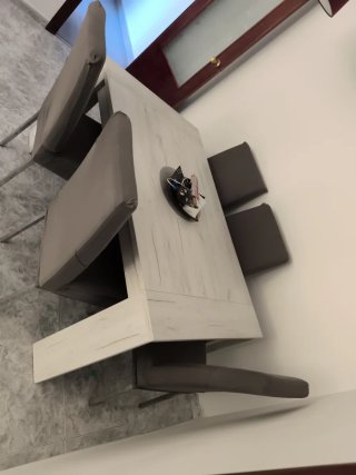 Mesa comedor grande con 6 sillas