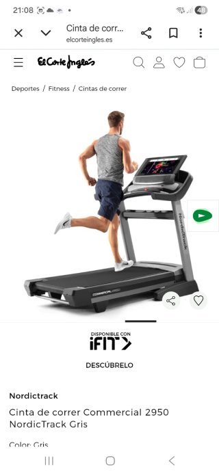 Cinta de correr Nordictrack Commercial 2950