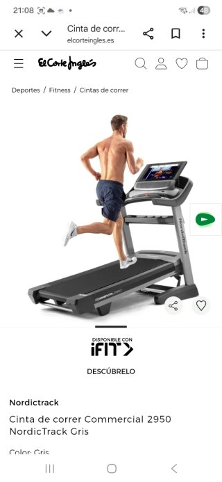 Cinta de correr Nordictrack Commercial 2950