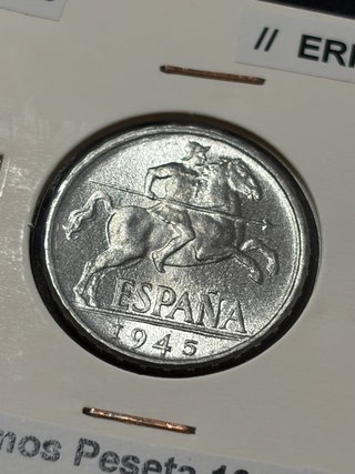 Diez 10 centimos 1945 SC S/C Sin Circular <ERROR>
