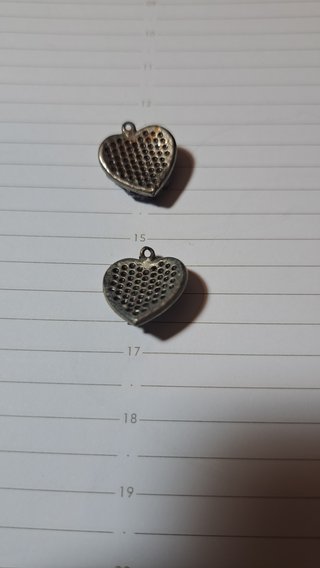 Colgantes Corazón Plata Amatista