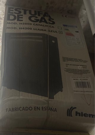 Estufa de gas Hiems llamas azul