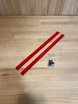 Skate rails rojo nuevos