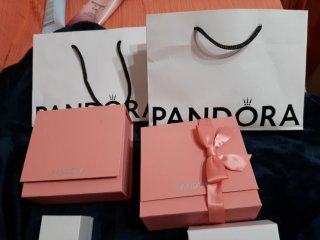 Lote Cajas Pandora Rosa y Blancas