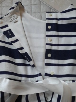 Vestitino bambina OVS righe blu/bianco 3-4 anni