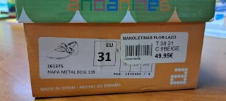 Manoletinas niña Andanines blancas