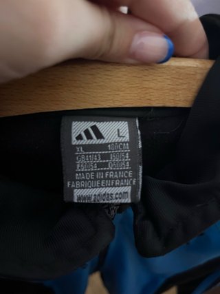 Chaqueta Adidas Vintage Azul y Negra S