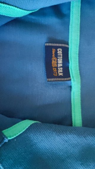 Maglietta Polo COTTON & SILK Blu