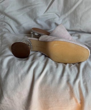 Zapatos Zara tacón transparente