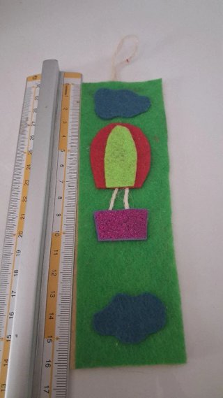 Segnalibro fatto a mano mongolfiera