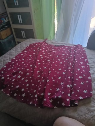 Blusa de satén con estrellas talla 2XL