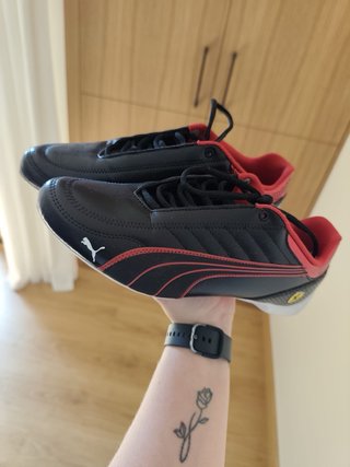 Zapatillas Puma Ferrari Negras Rojas