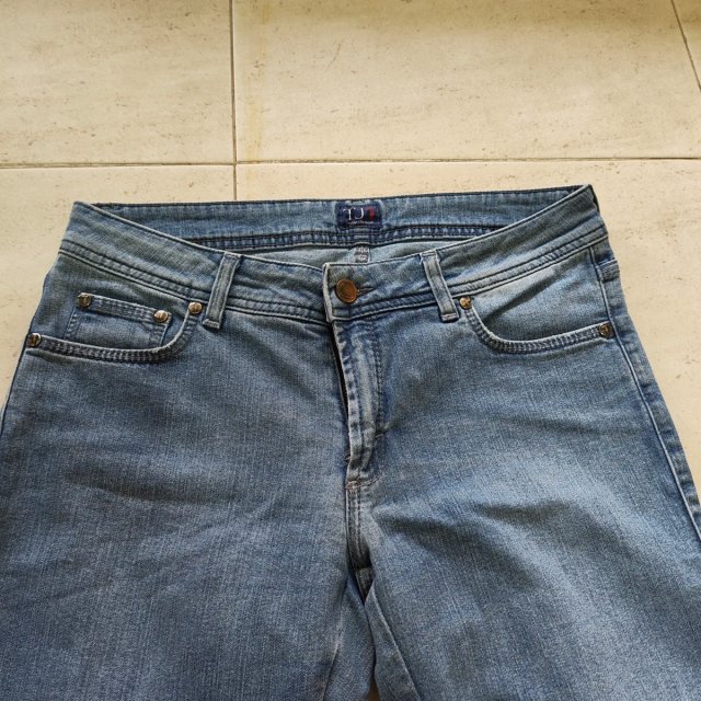 Trussardi Jeans Mujer Rectos Azul