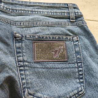 Trussardi Jeans Mujer Rectos Azul