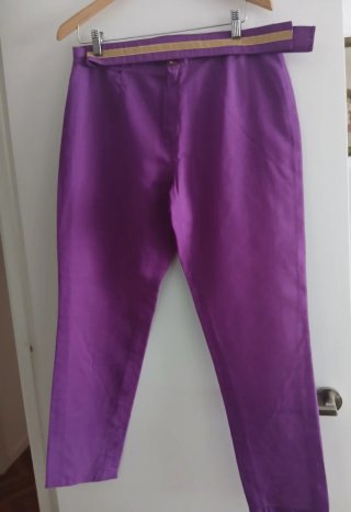 Conjunto de verano verde y morado