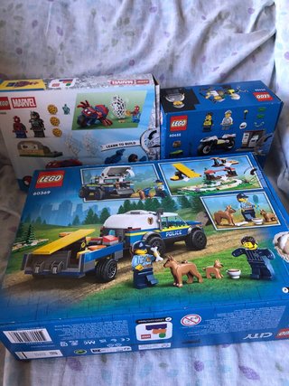 Cajas vacías LEGO Marvel y City