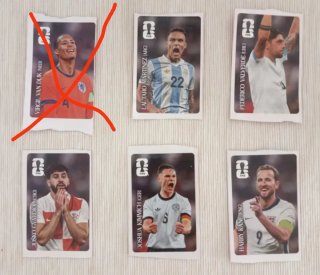 Lotto 5 figurine Coca-Cola Mondiali 2026
