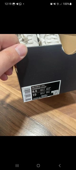 Nike Air Force 1 Gore-Tex Blancas Negras