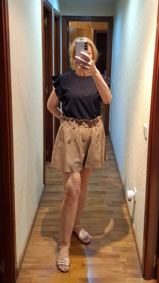 2 Bermudas Mujer con cinturón