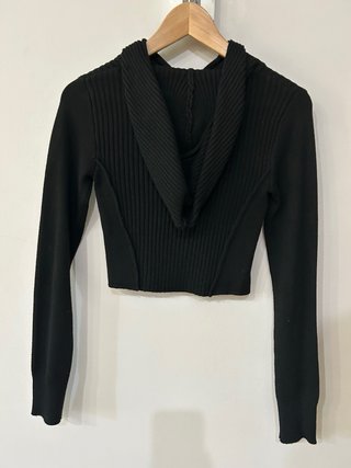 Jersey con cremallera Pull&Bear negro