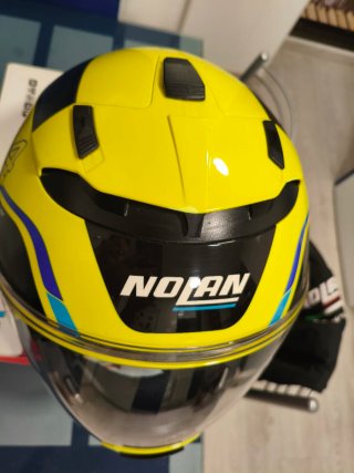 Casco Moto Nolan N44 Evo Talla L Flúor
