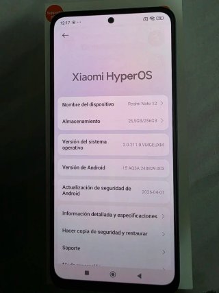 Xiaomi Redmi Note 12 256GB Azul  usado