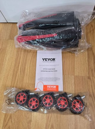 Base Silla Oficina VEVOR 28 Negra/Roja