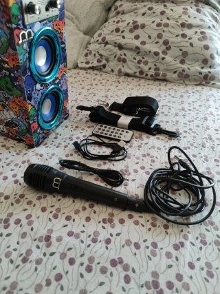 Altavoz Music Life AJ-L62 Karaoke + Micrófono