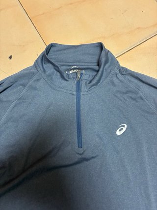 Sudadera Asics Media Cremallera Running Gris