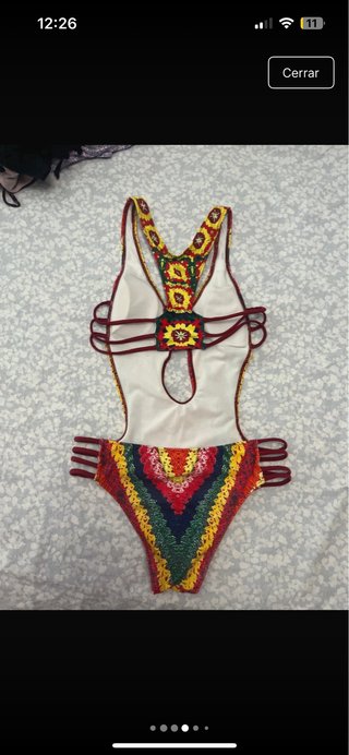 Trikini multicolor psicodélico