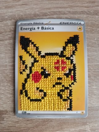 Carta Pokémon Pikachu Bordada Especial