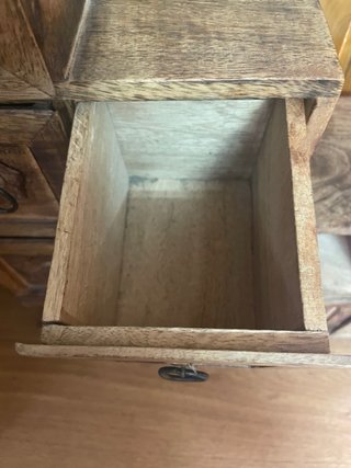 Cajonera Escalera Madera Tallada