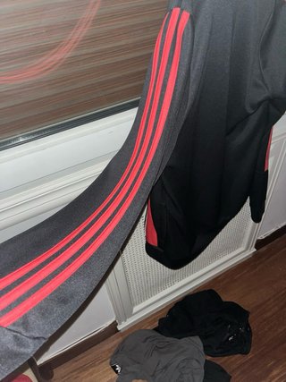 Chaqueta Adidas Messi Hombre Negra Roja