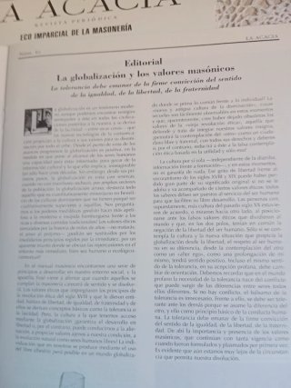 Masonería 2 Revistas  La Acacia .2004.
