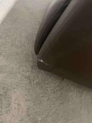 Sillón Masaje Cuero Sintético Marrón
