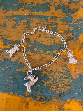Pulsera Plata Animales para niña