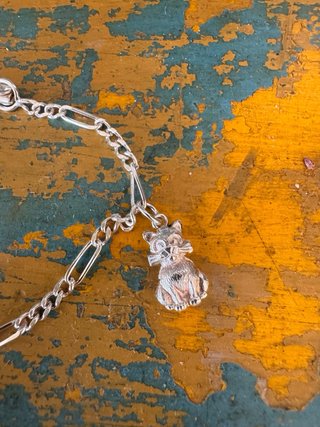Pulsera Plata Animales para niña