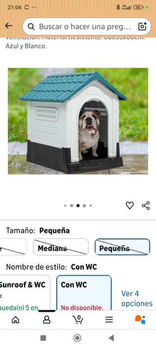 Caseta para Perro Pequeño y mediano ñ.