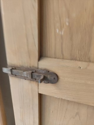Pareja de contraventanas de madera