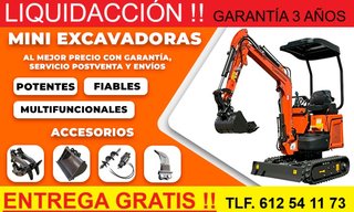EXCAVADORA GIRATORIA 1.600 Kg KUBOTA Liquidación